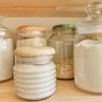 Pantry with sealed containers helping to keep it pest free.