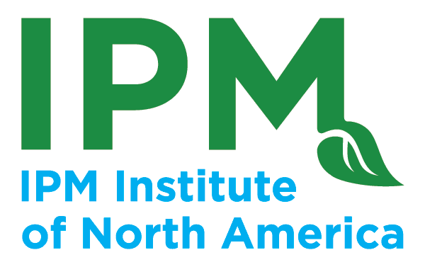 Green and blue IPM Logo white background