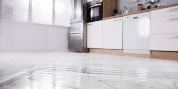 flooding kitchen floor