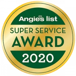 2020 Award Certification from Angies List.