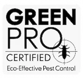 Award certification from Green Pro Eco Effective Pest Control.